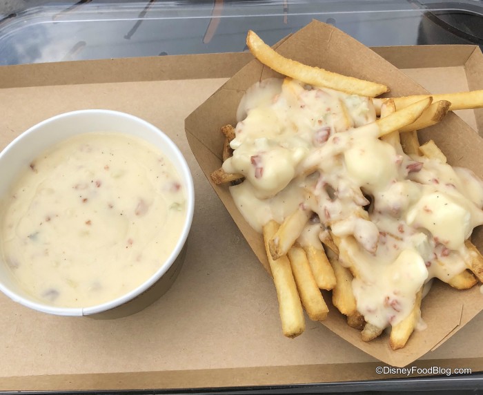 Cheddar Cheese Soup and Poutine