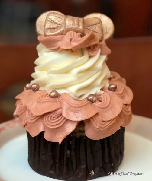 Rose Gold Ears Cupcake