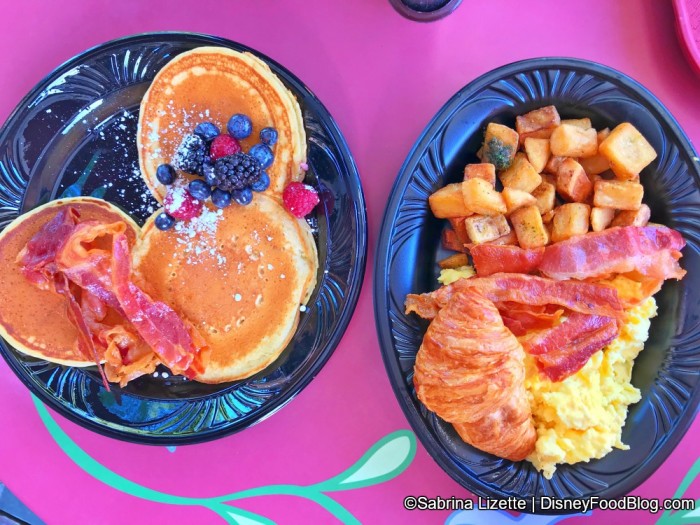 Red Rose Taverne Mickey Pancakes and Breakfast Platter