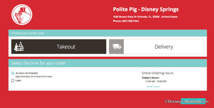 The Polite Pig website screenshot