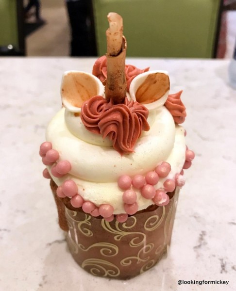 Rose Gold Unicorn Cupcake