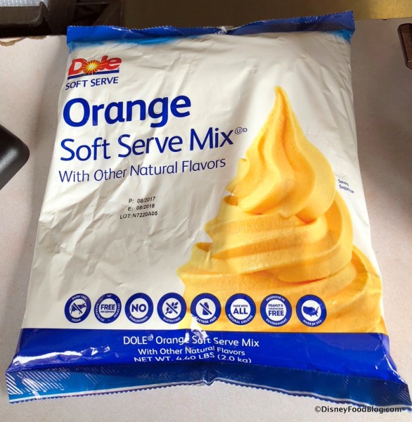 Orange Dole Whip Mix Used in Orange Swirl Now