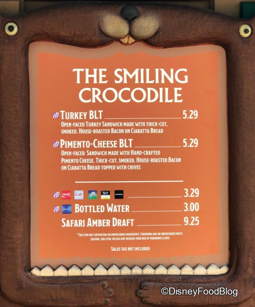 No more Salmon BLT at The Smiling Crocodile 