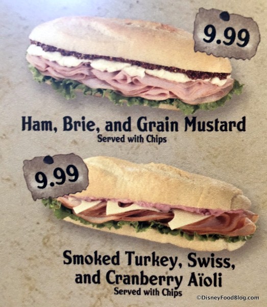 Sandwiches on the Menu