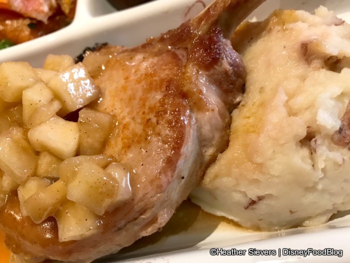 Pork Chop with Spiced Apples and Mashed Potatoes