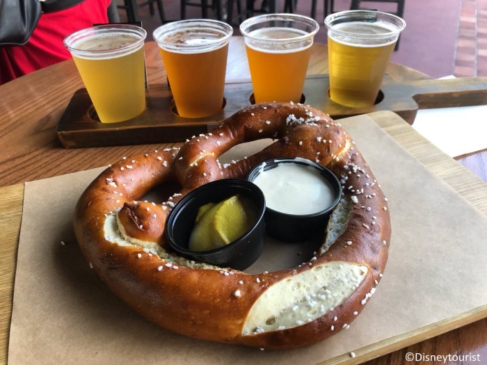 Can't go wrong with a sampler and a giant pretzel!