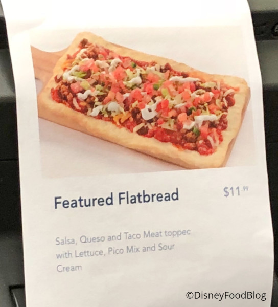 Pinocchio Village Haus Featured Flatbread for May