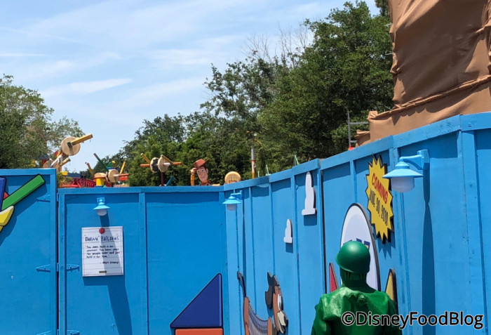 Toy Story Land Construction