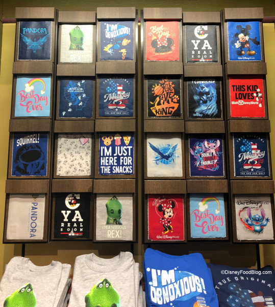 Disney Outfitters New t-Shirt Display Wall