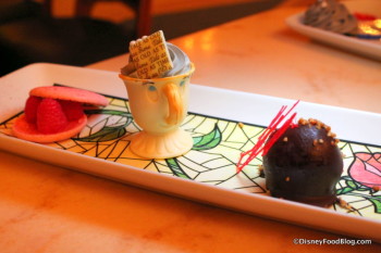 Dessert Trio at the new Prix Fixe Dinner at Be Our Guest Restaurant