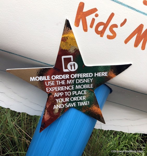 Mobile Order sign