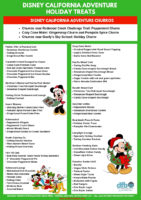 THREE DFB Exclusive Disneyland Resort Holiday Snack Checklists — Print ...