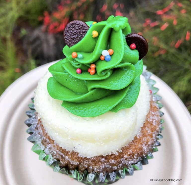 Review: Festive Mickey Christmas Tree Cupcake at Disney's Animal ...