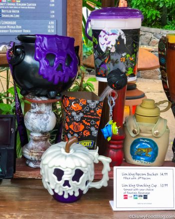 What's New in Disney's Animal Kingdom — Purple Cauldron Popcorn Bucket ...
