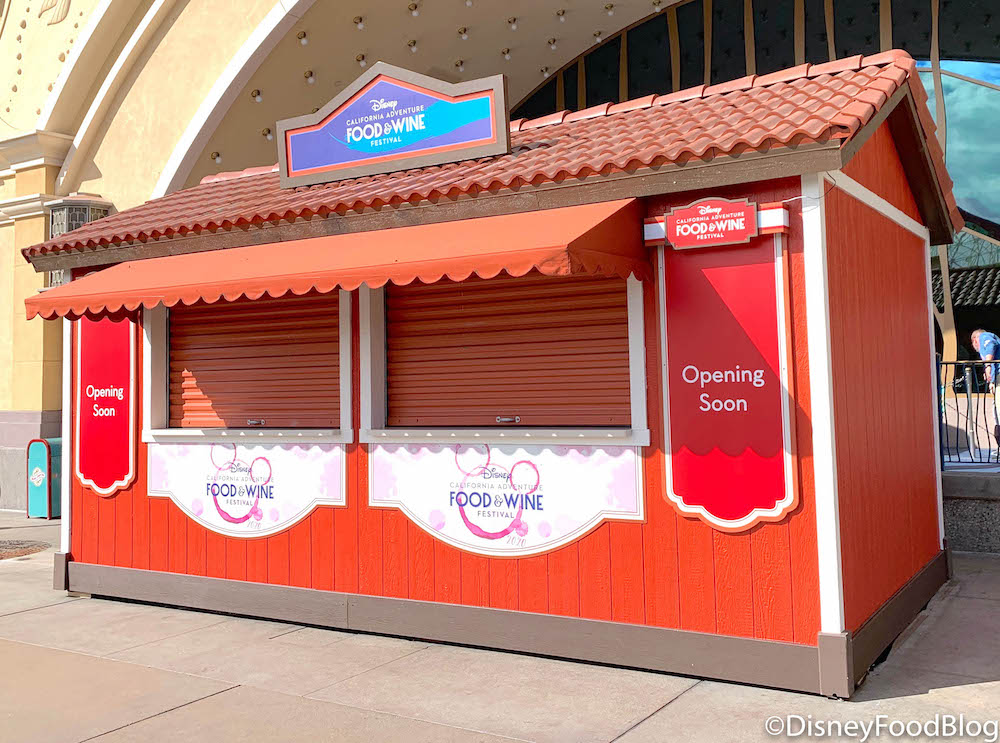 They're Here! The Food and Wine Booths Have Started to Pop Up in Disney