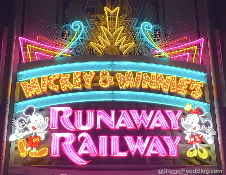 Pat seksueel Meestal Mickey & Minnie's Runaway Railway | the disney food blog