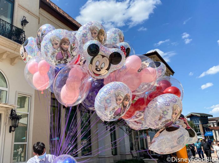 Make Some Room, Mickey! New BABY YODA Balloon Floats Into Disney Springs! 