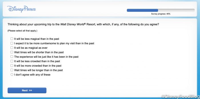 NEWS! A Disney World Park Pass Experience Survey Has Been Sent To Select Guests…And It’s Got Some Interesting Questions! 