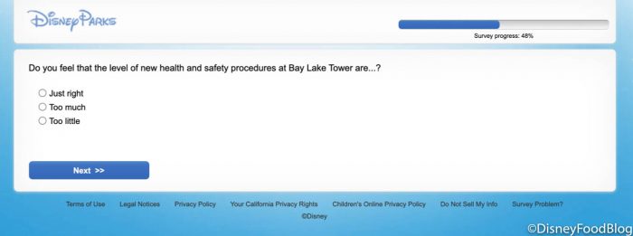Disney’s VERY Detailed Survey Looks for Guests’ Experiences at the Newly Re-Opened Hotels! 