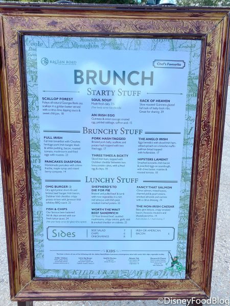 NEWS! Raglan Road Has Officially Re-Opened for Brunch in Disney Springs! 