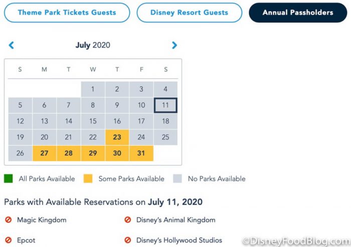 NEWS: Disney Park Pass Reservations are Available NOW for All Existing Ticket Holders! 
