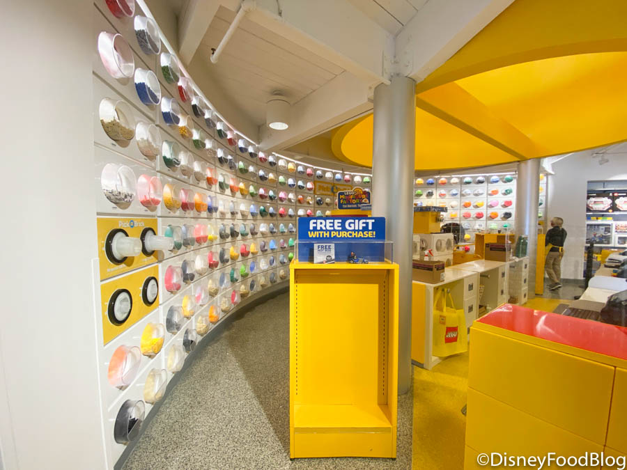 Pick Brick Is Back At The LEGO Store in World, But a TWIST! | the disney food blog