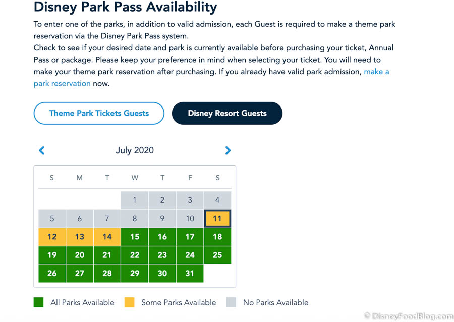 NEWS! Disney World’s Park Pass Reservation System Is Live! We Have All