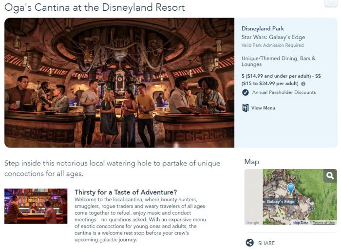 Restaurants Have Been Temporarily Removed from Disneyland’s Reservation Website 