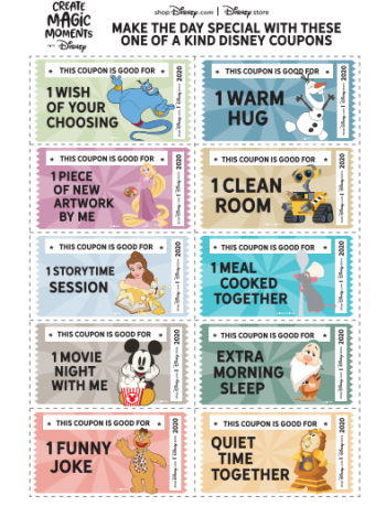 Treat Dad to These Printable Disney "Coupons" This Father's Day! | the ...