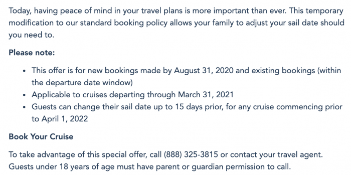 News: Disney Cruise Line Is Now Offering Cruise Date Flexibility 