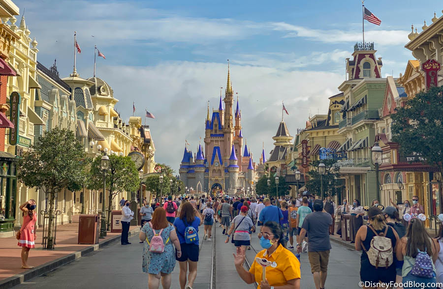 We Re Live From The Historic Reopening Of Magic Kingdom In Disney World The Disney Food Blog