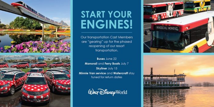 BREAKING NEWS! More Disney Transportation Will Start to Re-Open at the Beginning of Next Week! 