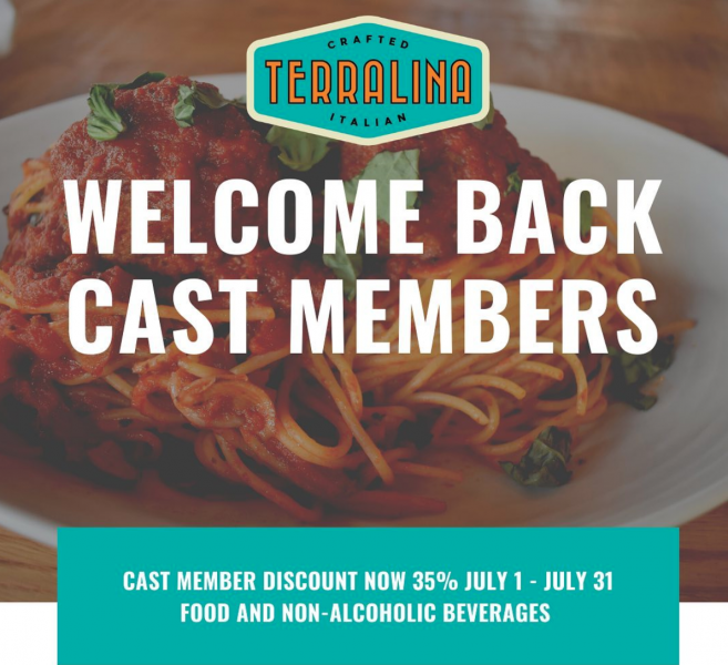 Two Disney Springs Restaurants Are Offering Cast Members a BIG Welcome Back Discount! 