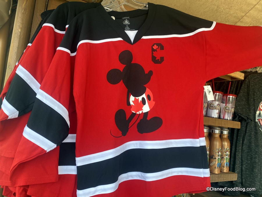 Disney Epcot O Canada Provinces Mickey Mouse Spirit Jersey Pullover Top Shirt L