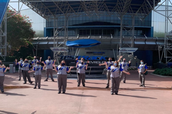 PHOTO: Epcot’s Test Track Cast Members Have Returned To Work 