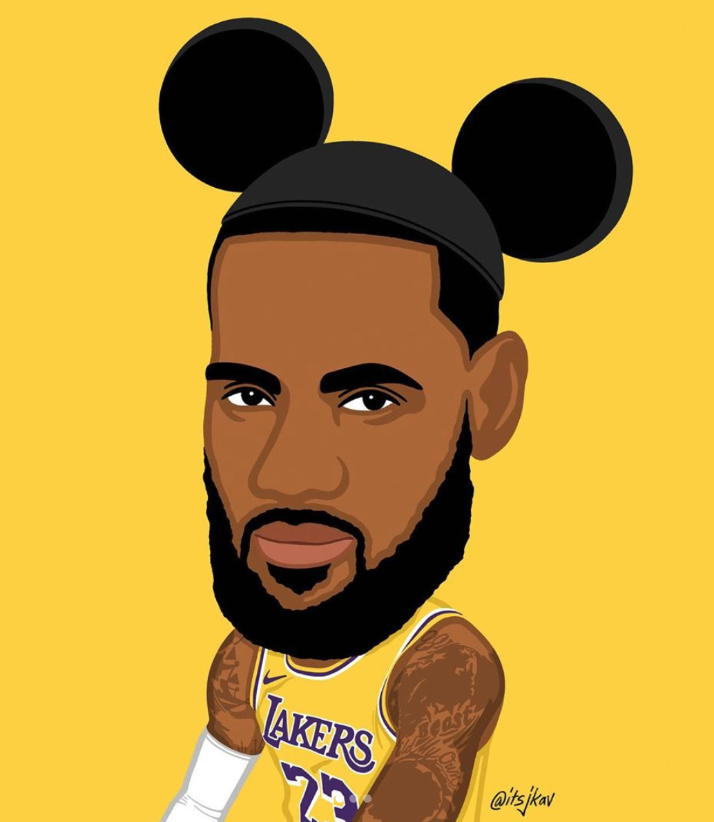 lebron mickey mouse