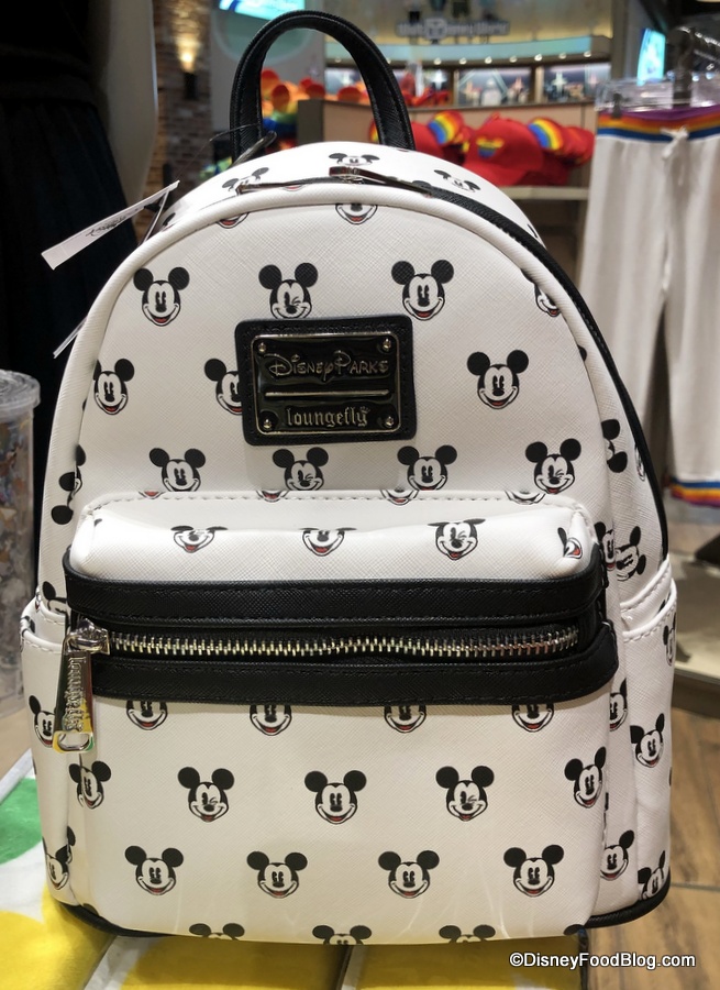 2020 Disney Parks Black & White Mickey Mouse Faces Mini Backpack Loungefly ⭐️ 
