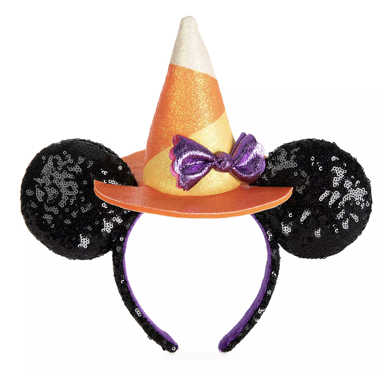 Details about   Sequins Halloween Candy Corn Kids Hat Disney Parks Minnie Ears Bow Headband #82 