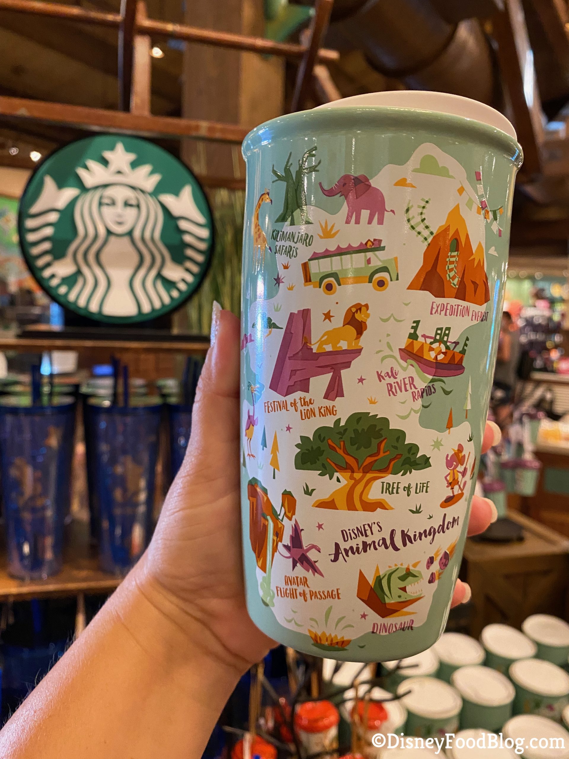 Disney Starbucks Ornament - Animal Kingdom Cup - Green