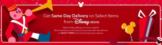New: shopDisney Offers Same-Day Delivery on Select Disney Store Items! 