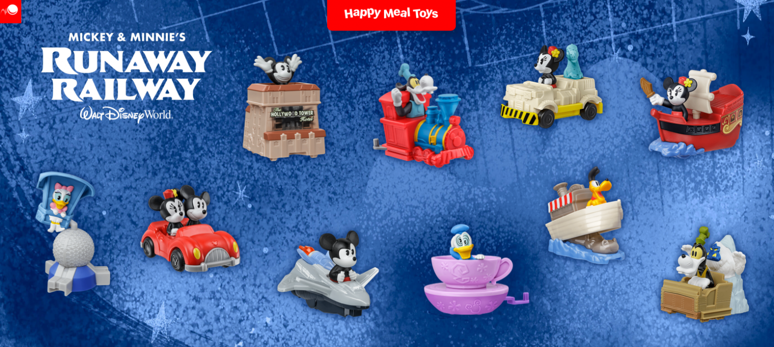 PHOTOS McDonald's NEW Happy Meal Toys Feature Disney Characters Riding