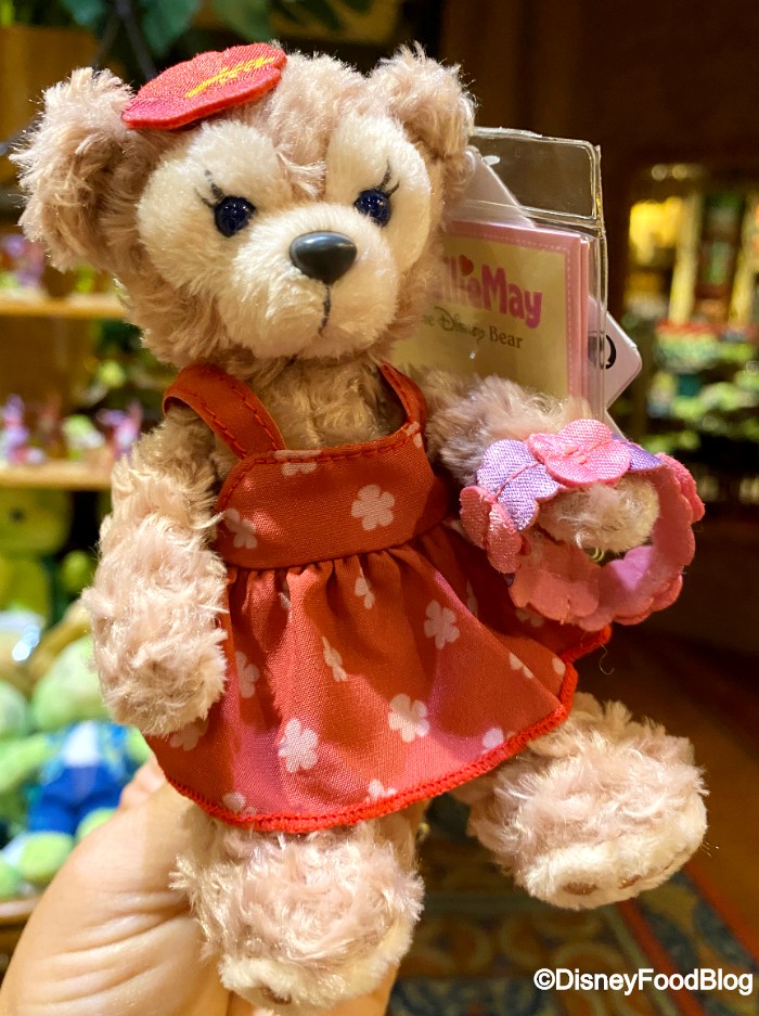 Disney Store Authentic Duffy Bear & ShellieMay Plush Toy Keychain Set of 2
