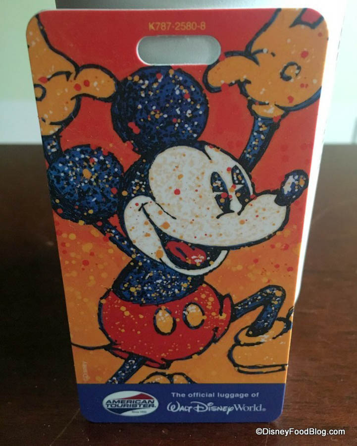 Disneyland Resort Walt Disney's Mickey & Minnie Mouse Official Vinyl Luggage Tag 