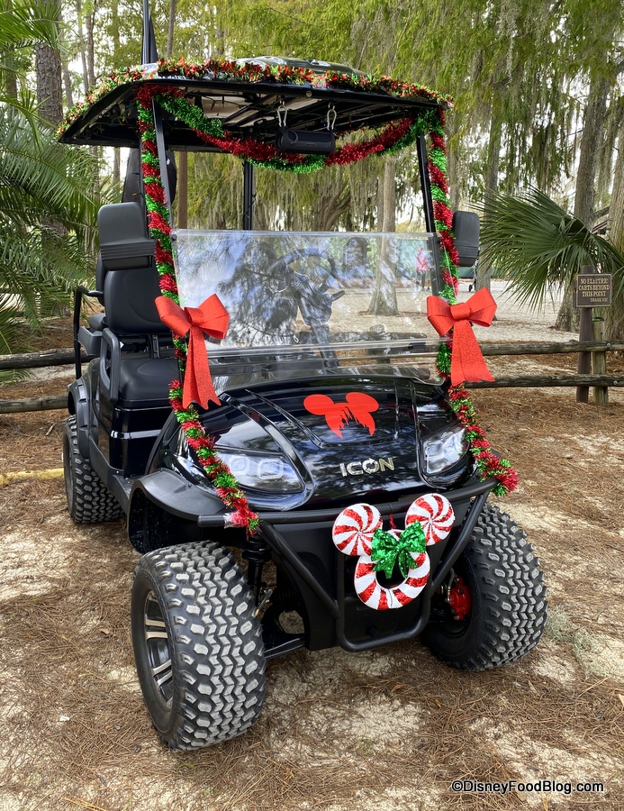 PHOTOS! Disney Guests Keep the Christmas Tradition Alive with Decorated  Golf Carts! | the disney food blog