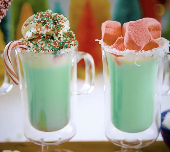 Spiked Grinch Hot Chocolate