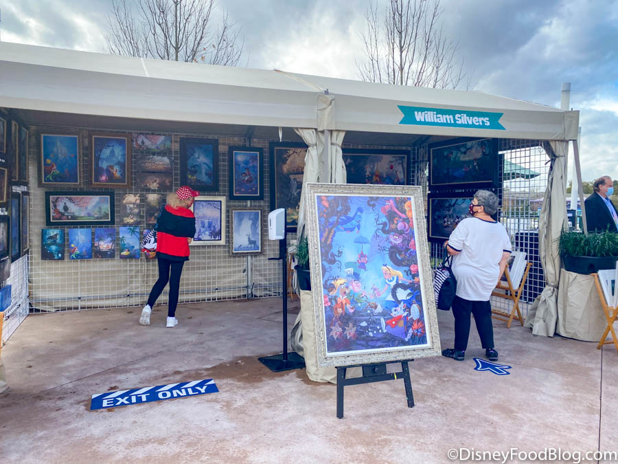 Buying Artwork At Epcot S Fest Of The Arts You Don T Have To Carry It Around All Day The Disney Food Blog