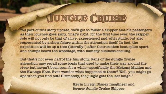 jungle cruise changes
