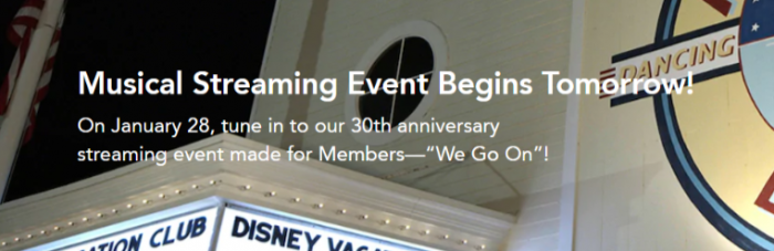 Don T Miss This Virtual Musical Event For Disney Vacation Club Members The Disney Food Blog