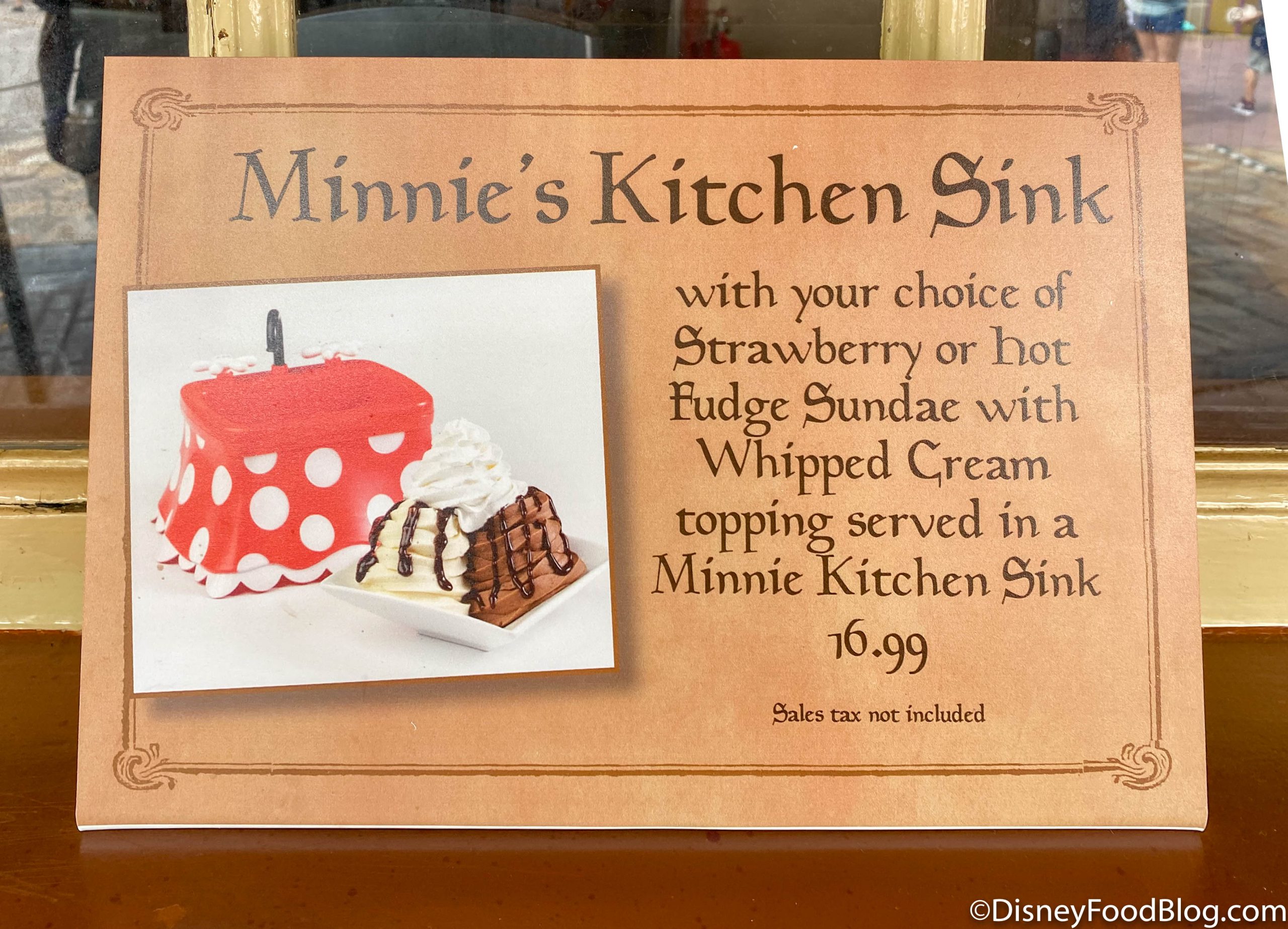 minnie kitchen sink disney world