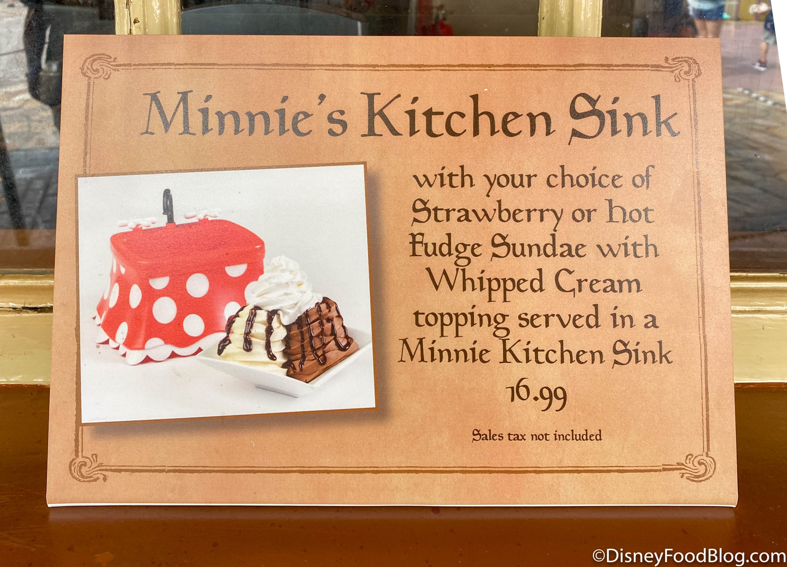 mini kitchen sink at disney world